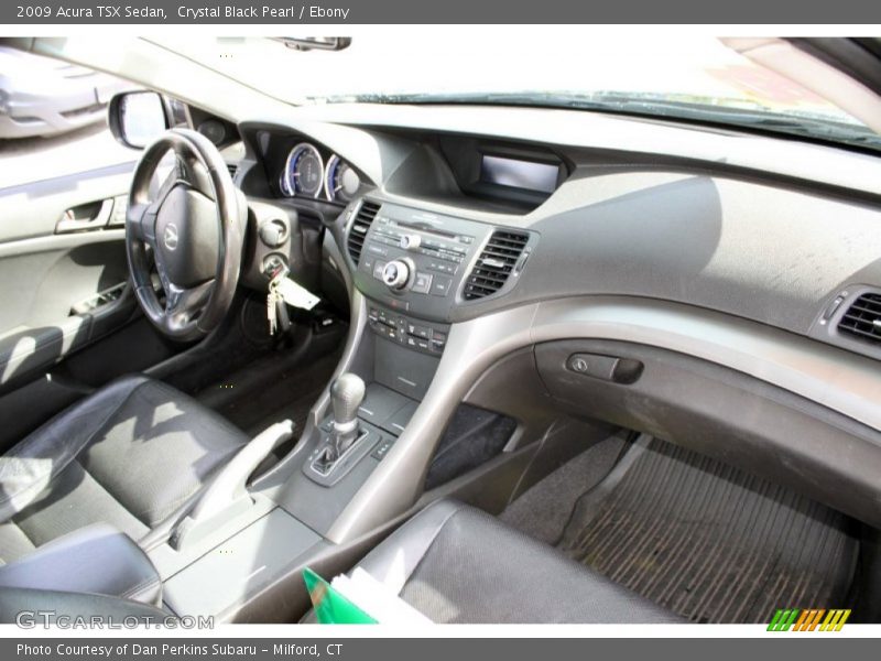 Crystal Black Pearl / Ebony 2009 Acura TSX Sedan