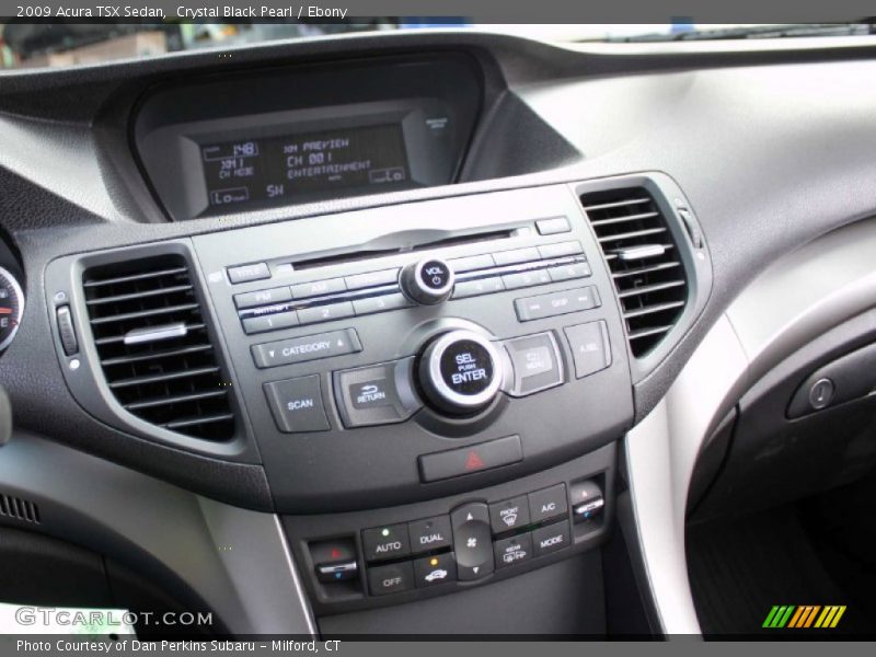 Crystal Black Pearl / Ebony 2009 Acura TSX Sedan