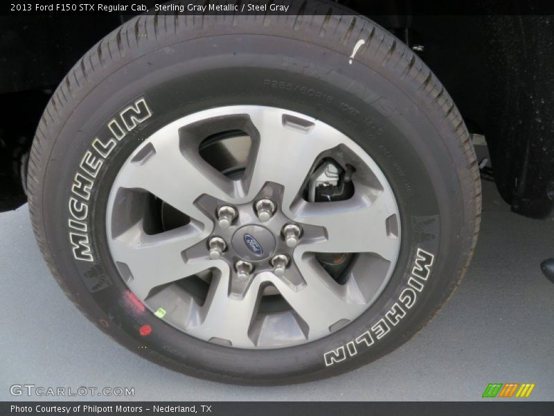 Sterling Gray Metallic / Steel Gray 2013 Ford F150 STX Regular Cab