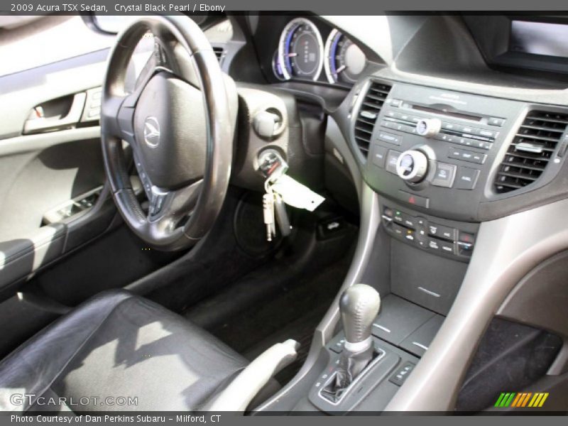 Crystal Black Pearl / Ebony 2009 Acura TSX Sedan