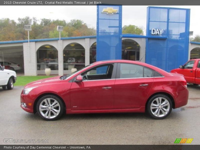 Crystal Red Metallic Tintcoat / Jet Black 2013 Chevrolet Cruze LTZ