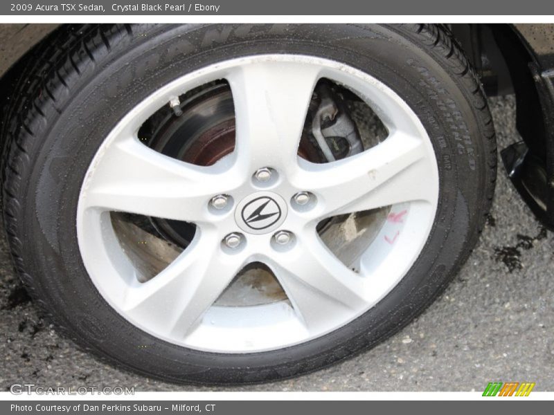 Crystal Black Pearl / Ebony 2009 Acura TSX Sedan