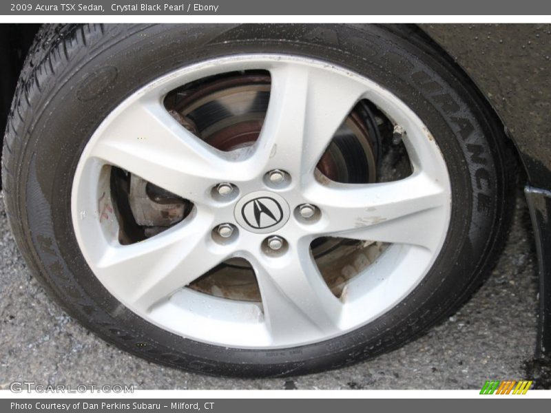Crystal Black Pearl / Ebony 2009 Acura TSX Sedan