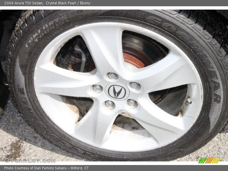 Crystal Black Pearl / Ebony 2009 Acura TSX Sedan