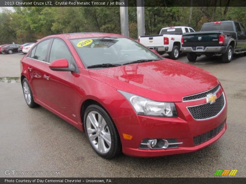 Crystal Red Metallic Tintcoat / Jet Black 2013 Chevrolet Cruze LTZ