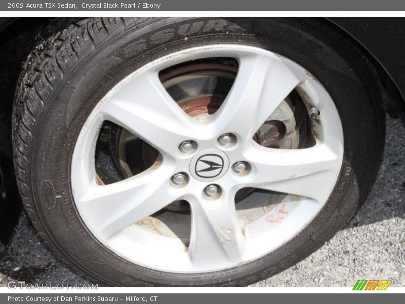 Crystal Black Pearl / Ebony 2009 Acura TSX Sedan
