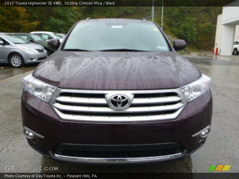 Sizzling Crimson Mica / Black 2013 Toyota Highlander SE 4WD