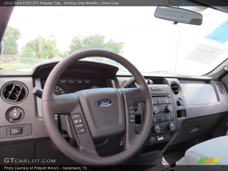 Sterling Gray Metallic / Steel Gray 2013 Ford F150 STX Regular Cab