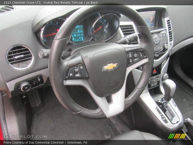 Crystal Red Metallic Tintcoat / Jet Black 2013 Chevrolet Cruze LTZ