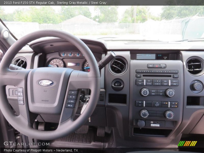 Sterling Gray Metallic / Steel Gray 2013 Ford F150 STX Regular Cab