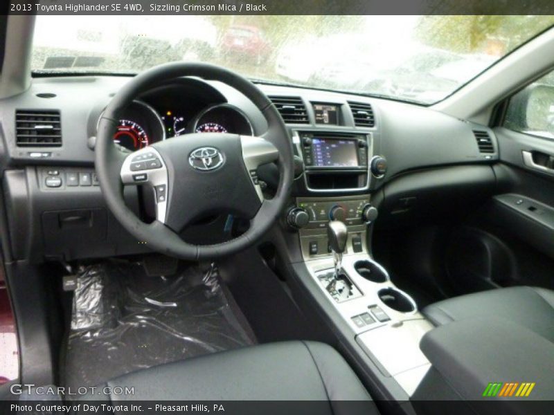 Sizzling Crimson Mica / Black 2013 Toyota Highlander SE 4WD