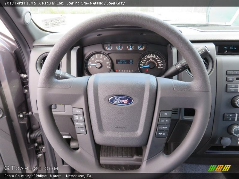 Sterling Gray Metallic / Steel Gray 2013 Ford F150 STX Regular Cab