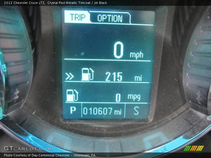Crystal Red Metallic Tintcoat / Jet Black 2013 Chevrolet Cruze LTZ