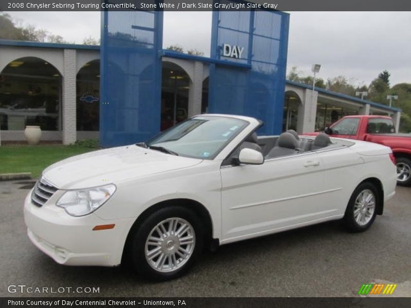 Stone White / Dark Slate Gray/Light Slate Gray 2008 Chrysler Sebring Touring Convertible