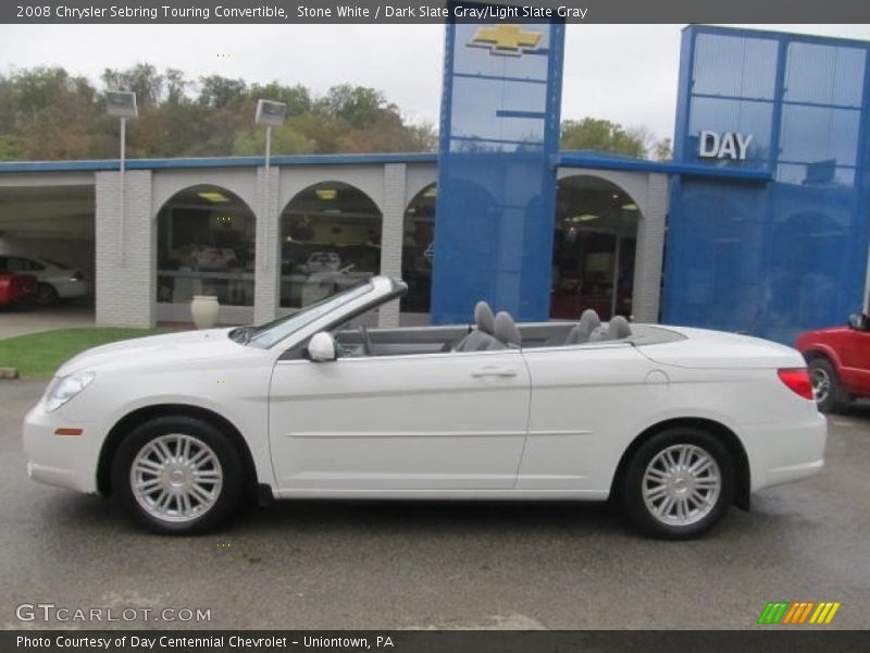 Stone White / Dark Slate Gray/Light Slate Gray 2008 Chrysler Sebring Touring Convertible