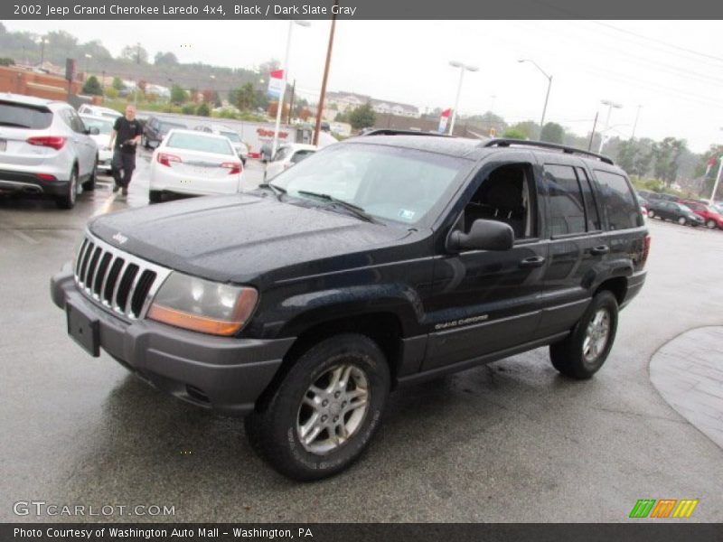 Black / Dark Slate Gray 2002 Jeep Grand Cherokee Laredo 4x4