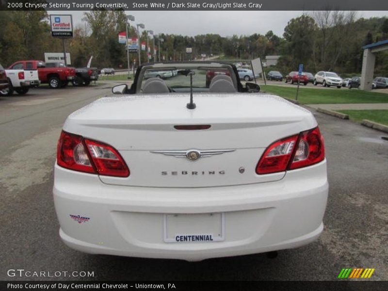 Stone White / Dark Slate Gray/Light Slate Gray 2008 Chrysler Sebring Touring Convertible