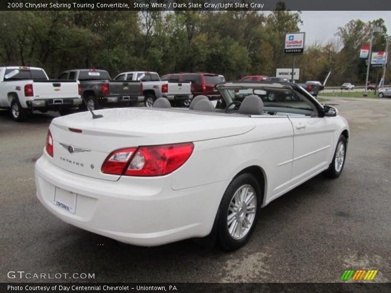Stone White / Dark Slate Gray/Light Slate Gray 2008 Chrysler Sebring Touring Convertible