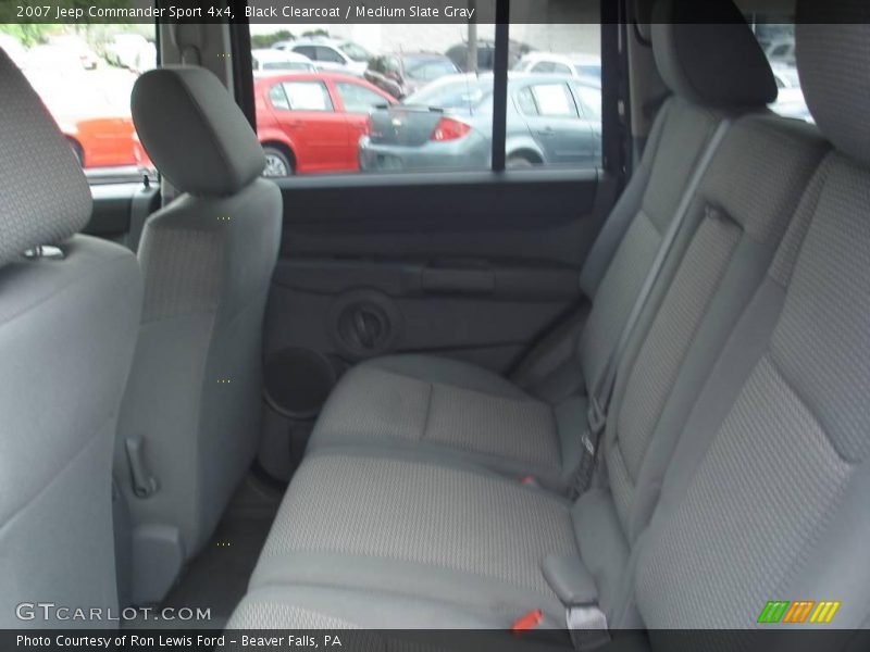 Black Clearcoat / Medium Slate Gray 2007 Jeep Commander Sport 4x4
