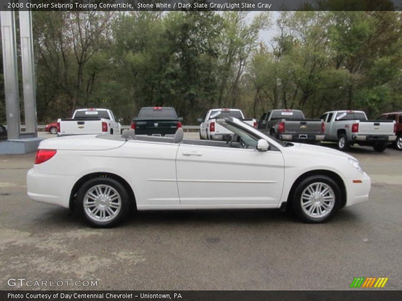 Stone White / Dark Slate Gray/Light Slate Gray 2008 Chrysler Sebring Touring Convertible