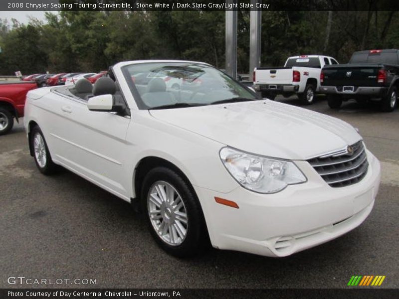Stone White / Dark Slate Gray/Light Slate Gray 2008 Chrysler Sebring Touring Convertible