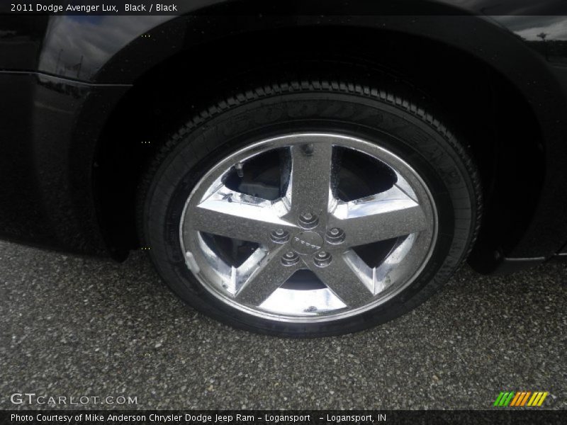 Black / Black 2011 Dodge Avenger Lux