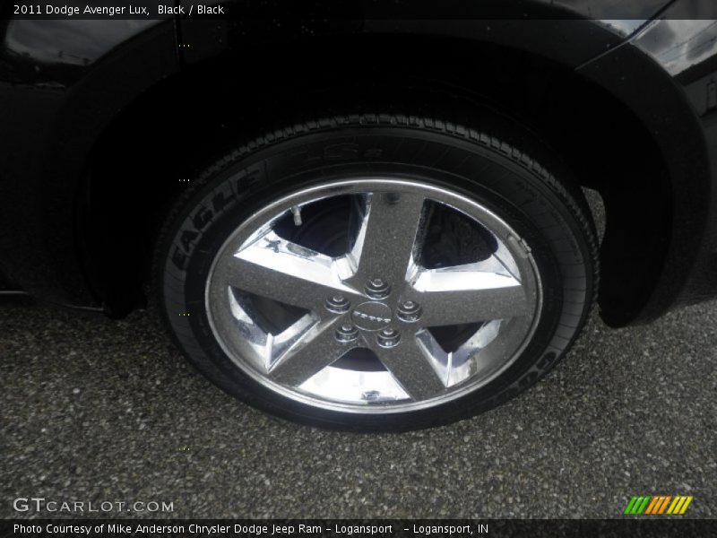 Black / Black 2011 Dodge Avenger Lux