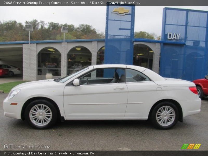 Stone White / Dark Slate Gray/Light Slate Gray 2008 Chrysler Sebring Touring Convertible