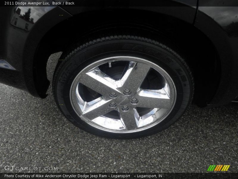 Black / Black 2011 Dodge Avenger Lux