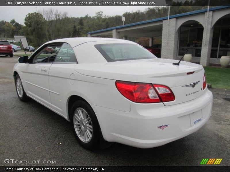 Stone White / Dark Slate Gray/Light Slate Gray 2008 Chrysler Sebring Touring Convertible