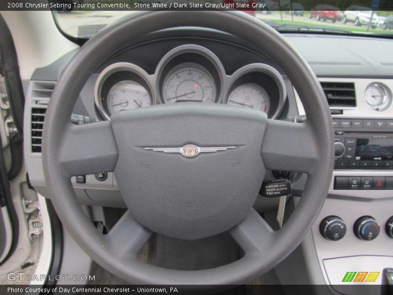 Stone White / Dark Slate Gray/Light Slate Gray 2008 Chrysler Sebring Touring Convertible