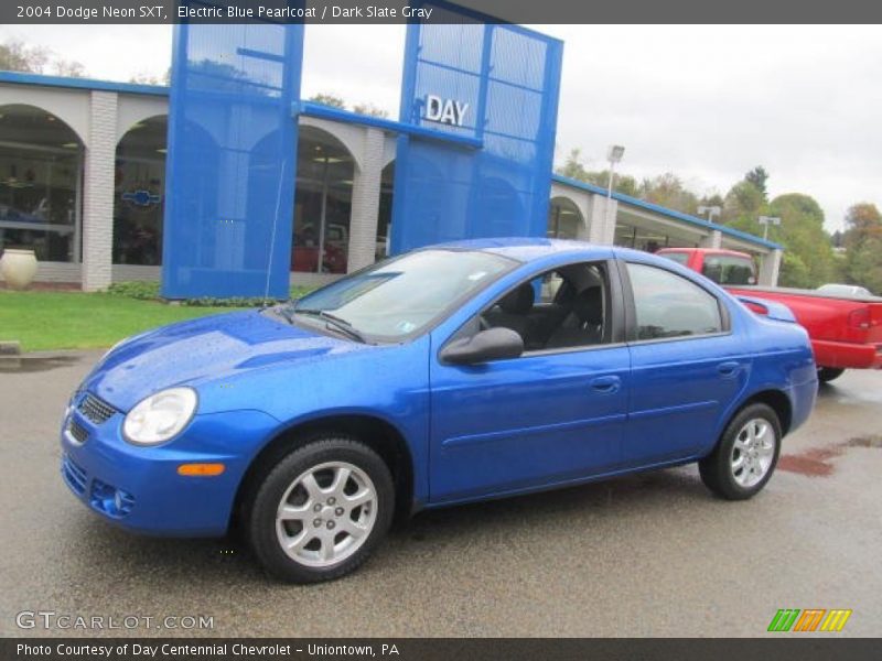 Electric Blue Pearlcoat / Dark Slate Gray 2004 Dodge Neon SXT