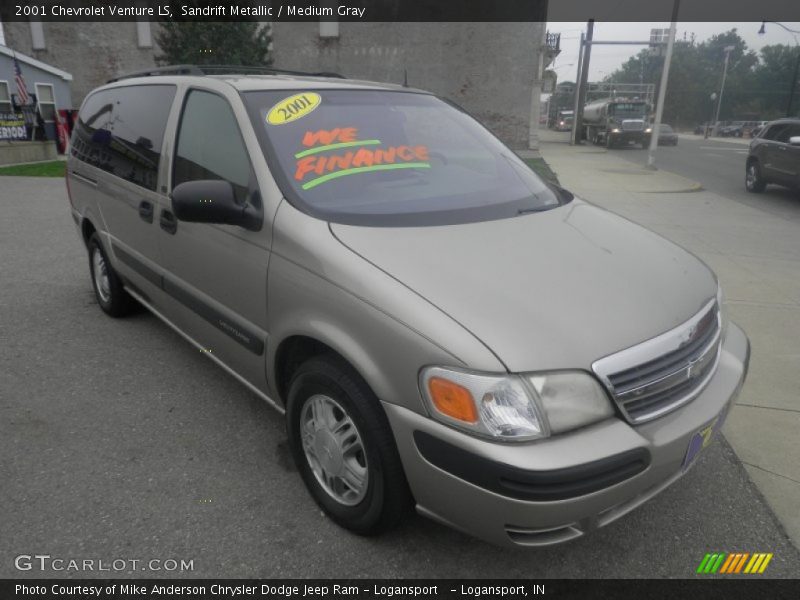 Sandrift Metallic / Medium Gray 2001 Chevrolet Venture LS