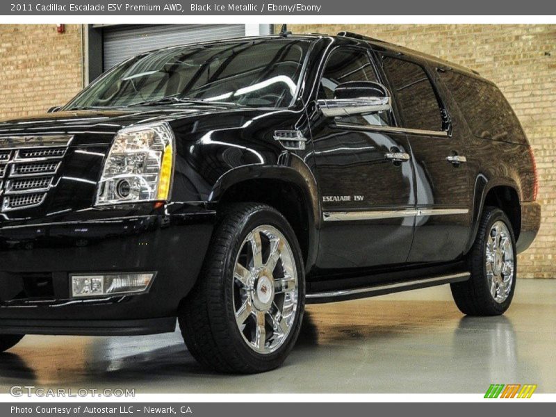 Black Ice Metallic / Ebony/Ebony 2011 Cadillac Escalade ESV Premium AWD