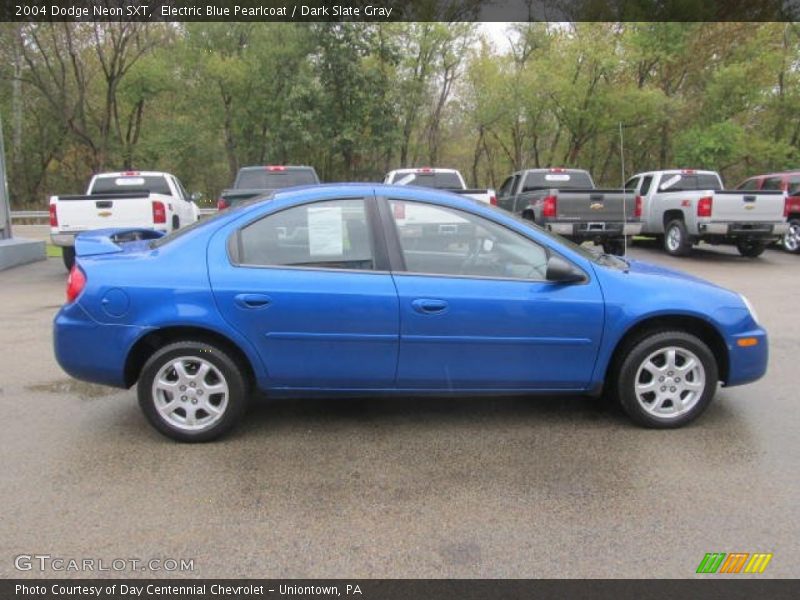 Electric Blue Pearlcoat / Dark Slate Gray 2004 Dodge Neon SXT