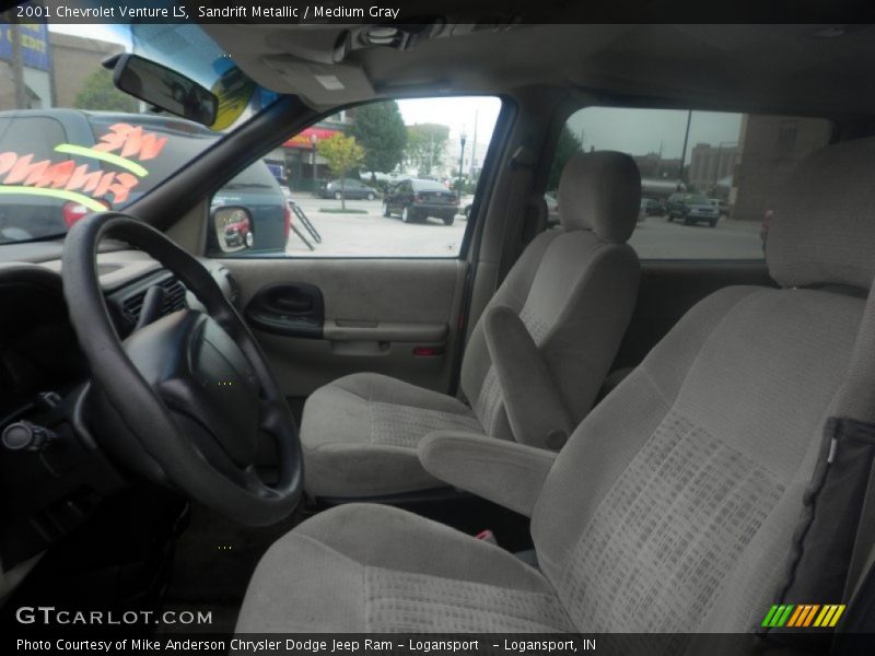 Sandrift Metallic / Medium Gray 2001 Chevrolet Venture LS