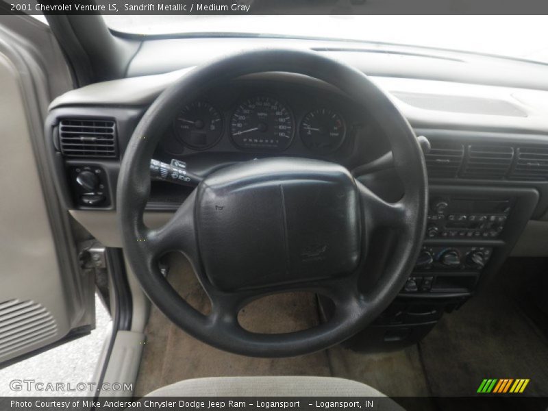 Sandrift Metallic / Medium Gray 2001 Chevrolet Venture LS