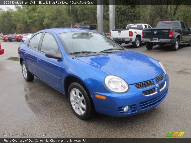 Electric Blue Pearlcoat / Dark Slate Gray 2004 Dodge Neon SXT