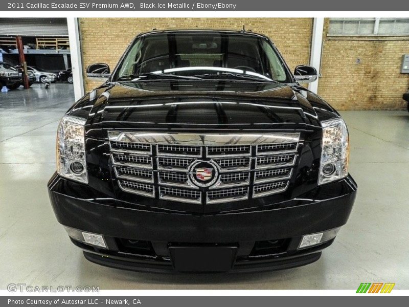 Black Ice Metallic / Ebony/Ebony 2011 Cadillac Escalade ESV Premium AWD