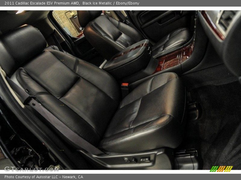 Black Ice Metallic / Ebony/Ebony 2011 Cadillac Escalade ESV Premium AWD