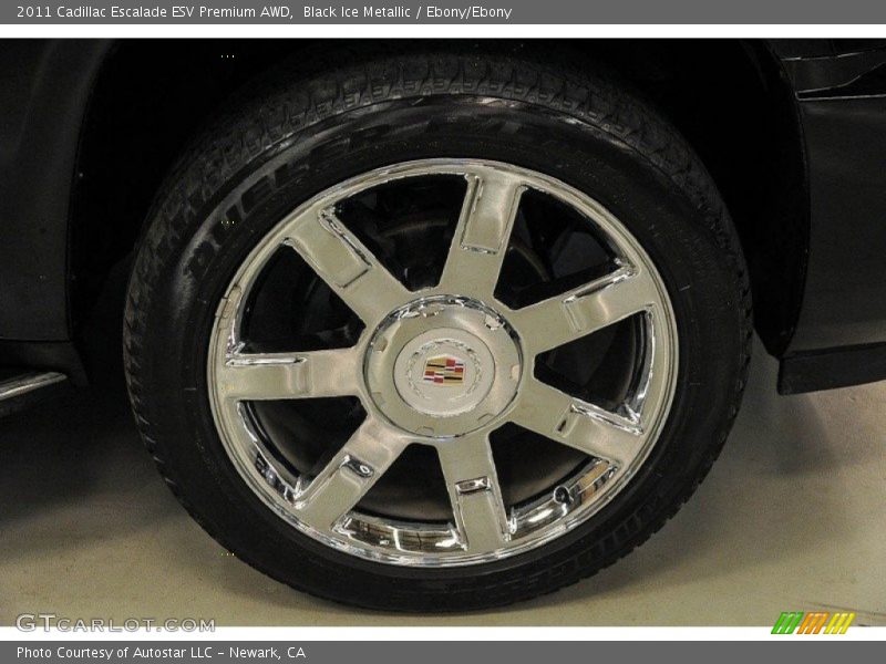 Black Ice Metallic / Ebony/Ebony 2011 Cadillac Escalade ESV Premium AWD
