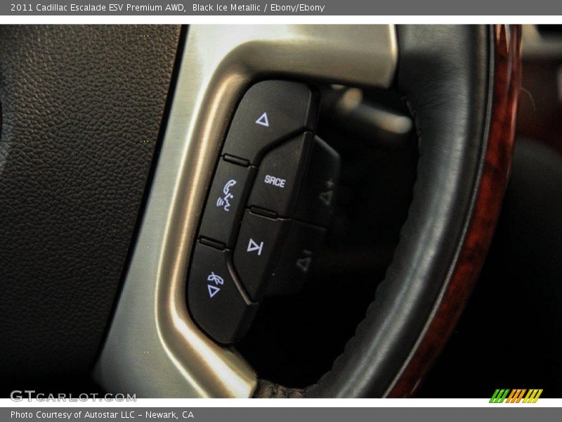 Black Ice Metallic / Ebony/Ebony 2011 Cadillac Escalade ESV Premium AWD