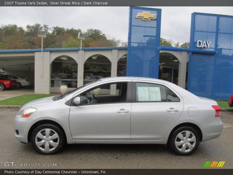 Silver Streak Mica / Dark Charcoal 2007 Toyota Yaris Sedan