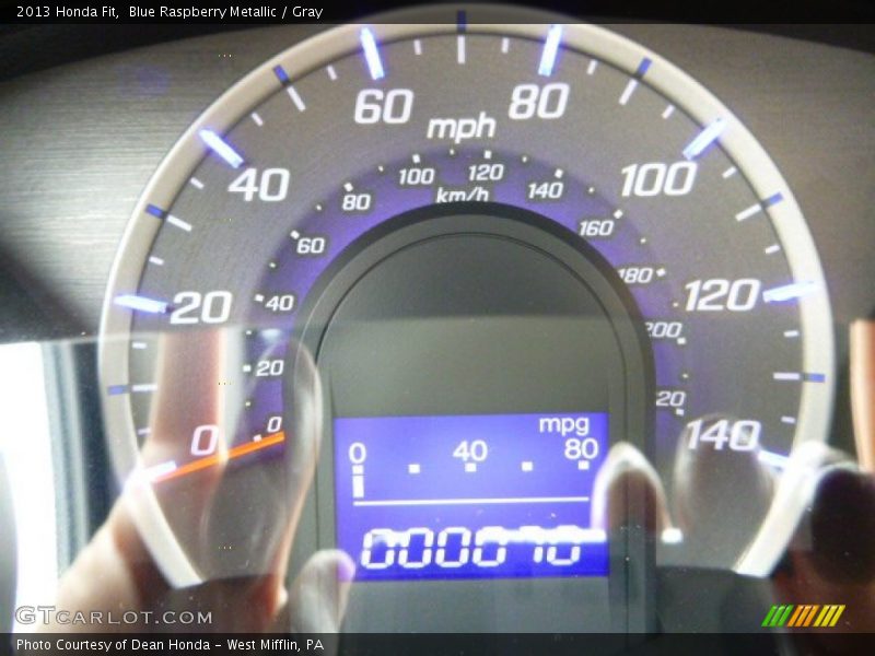 Blue Raspberry Metallic / Gray 2013 Honda Fit
