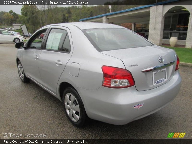 Silver Streak Mica / Dark Charcoal 2007 Toyota Yaris Sedan