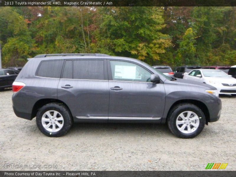 Magnetic Gray Metallic / Ash 2013 Toyota Highlander SE 4WD