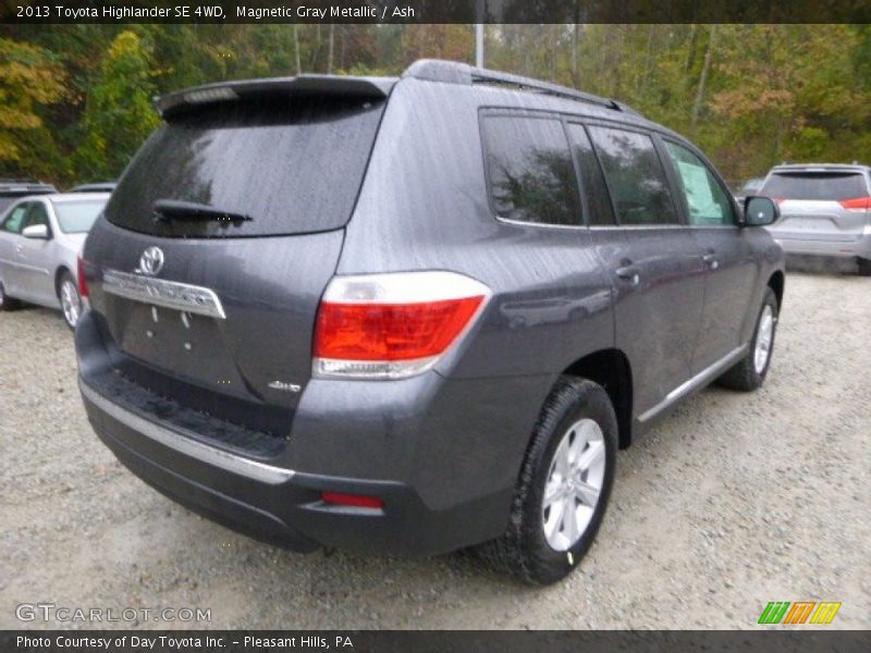 Magnetic Gray Metallic / Ash 2013 Toyota Highlander SE 4WD