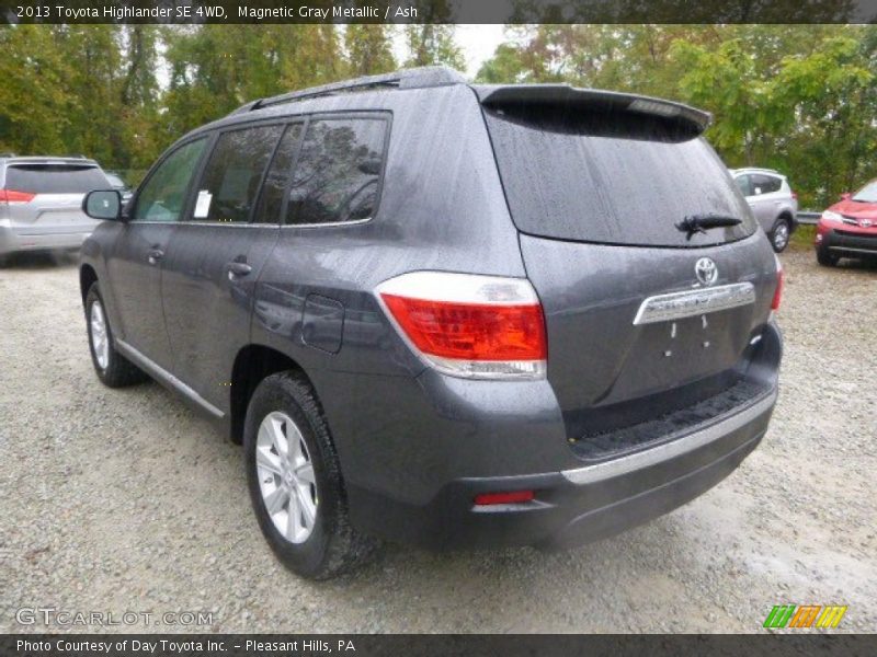 Magnetic Gray Metallic / Ash 2013 Toyota Highlander SE 4WD