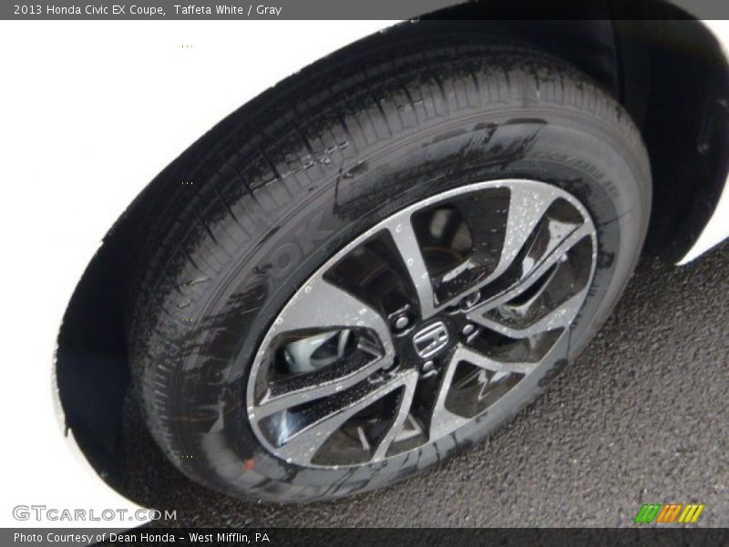 Taffeta White / Gray 2013 Honda Civic EX Coupe
