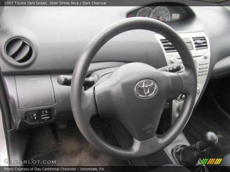 Silver Streak Mica / Dark Charcoal 2007 Toyota Yaris Sedan